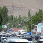 This is not a parking lot! It was market day in Khorog.