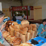 Two kinds of bread tempted us, the Russian style loaves and the more traditional round “nan”.