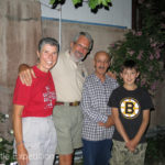 Payran on the right had learned English at the American Corner. He came to our truck and insisted we had dinner at his home without informing his mother! We presented him with a Frisbee. He was a quick learner.