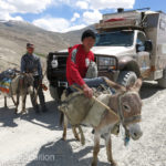Burros seemed to be a preferred method of transportation in this remote region.