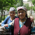 These two ladies working in their garden loved to have their picture taken.