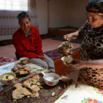 We enjoyed hot tea with cookies, bread and fresh yak butter.