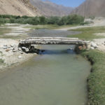 This footbridge lead across the side creek of the adjacent river.