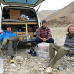 These three Swiss guys were having a great time traveling is this little van. Not sure where they all slept.