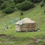 Yurts were common at higher elevations. This one may have been a rest stop of sorts.