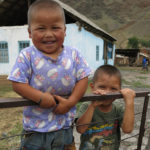 These two boys couldn't stop grinning after we gave them a couple of balloons.