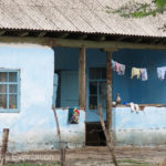 Yurts were replaced by Russian-style block houses.