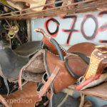 Being a horse country, there were plenty of beautiful saddles for sale.