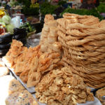 Fried bread, some covered with honey, were a local favorite.