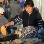 Through all the commotion, it was still breakfast time, and women were making all sorts of fried bread---sort of like a donut but no hole.