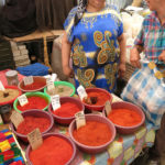 This wonderful lady insisted we taste a few of her many spices before we purchased any.