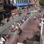 Motorscooters, thousands of them, and hardly a sound cuz they are all battery-powered. The primary mode of transportation in Kashgar.