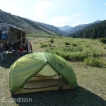 Our light-weight two-man MSR tent was perfect for our Chinese guide. She would spend many nights in it on our way across China.