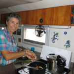 Monika whips up one of her delicious one-pot meals. Looks like chicken stew for dinner.