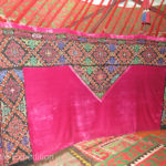 The full-size display yurt in the main room of Kochkor Regional Museum gave us some idea how herding families live in the country, tending their flocks of sheep.