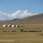 The cozy looking yurts scattered around the lake were our neighbors’ homes, Kyrgyz families tending their animals for the summer.