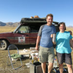 This British couple was really roughing it. They had taken part in the Central Asian Rally driving from Europe to Russia, Kazakhstan, Uzbekistan, Tajikistan, Kyrgyzstan.
