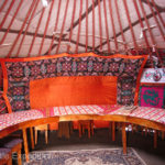 This was the communal yurt at Sabrybek's Yurt Camp in Tash Rabat where guests gather and eat their meals.