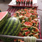 Sweet watermelon. Try a piece if you like.