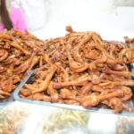 If you were really hungry, how about a serving of chicken feet with a sweet sauce topping?