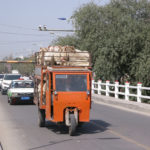 Battery-powered MPV, note that both the inside and the roof are stuffed with live sheep.