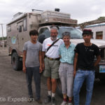 Our chefs insisted on posing for a photograph with us outside.