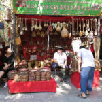 There were small shops selling souvenirs and special musical instruments, some the same as those being played by the dance group.