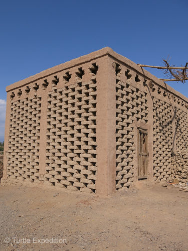 These unique buildings are where grapes and other fruit are dried, out of the direct sunlight.