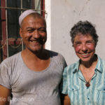 This gregarious farmer was happy to show us how he dried his grapes.