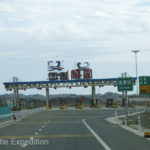 Oh Boy! Another tollgate. Gave us a chance to take a break and see what our traffic was going to be like.