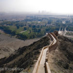 We were walking on only a small portion of The Great Wall of China which has a total length of 21,196 kilometers, (13,170 miles) Trump's "big beautiful wall" will have a maximum length of 2,000 miles (3,200 kilometers) along America's southern border.