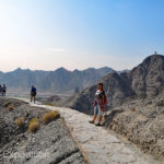 Thankfully, there was an easier way down on a long winding flagstone path.