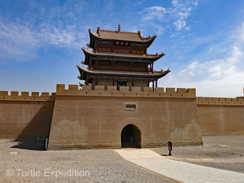 Leaving the West Gate entrance, the caravans headed for the treacherous Gobi and Taklamakan Deserts.