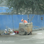 If you can't find work, the Chinese government employs you as a street cleaner.