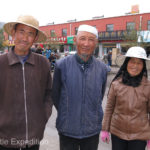 Locals were surprised to see foreigners in their town but were happy to pose for a quick photo.