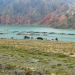 Fish farms in the Yellow River---but we wondered about the polluted water.