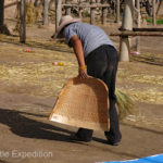 We wish we could have found a beautiful winnowing basket like this one in a market.
