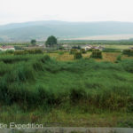 These fields of hand harvested and stacked grain gave an impression of the huge amount of manual labor used.