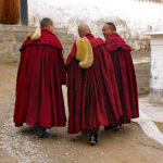 The Yellow Hat Sect of Tibetan Buddhism refers to the elaborate crescent-shaped hats worn by monks during ceremonies.