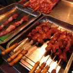 Every kind of shish kebab you can imagine were prepared fresh.