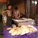 Flat bread and sweet pastries were also part of the food parade.