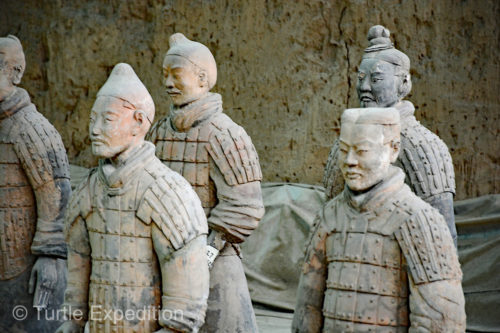 Did the artists model these soldiers from real people or was it their artistic ability to create so many different looking statues?