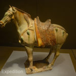 Tri-colored horse, Tang Dynasty