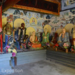 Adding to the complexity of the Buddhist religion, there were many different Buddha figures inside the temple.