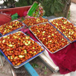 Road-side stands sold fresh Chinese dates. Of course, Green wanted us to try them. They were tasty.