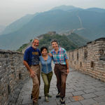 With no one around, we couldn’t resist taking some souvenir shots. Hey, look at us on the Great Wall of China!