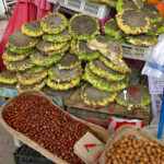 Sunflower seeds, hazelnuts and walnuts were popular items.