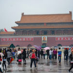 Behind the square the Palaces of the Forbidden City loomed.