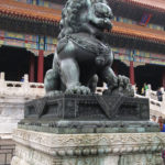 There were several of these intricately sculptured lions in the City. Since the introduction of the lion symbolism from Indian culture, especially through Buddhist symbolism, statues of guardian lions have traditionally stood in front of Chinese Imperial palaces.