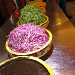 Fresh ingredients were waiting of the hungry shoppers.